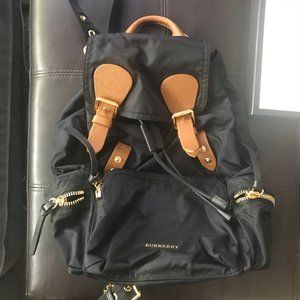 Brand New With Tag  Burberry Medium Rucksack Black